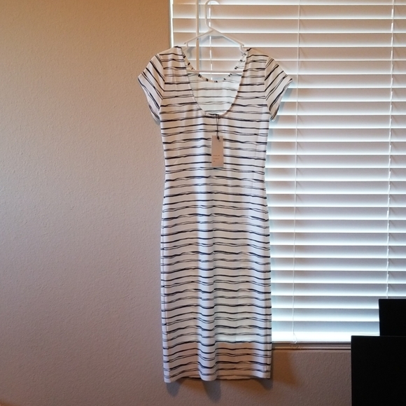 NWT Christy & Co. Striped Dress - Picture 2 of 3